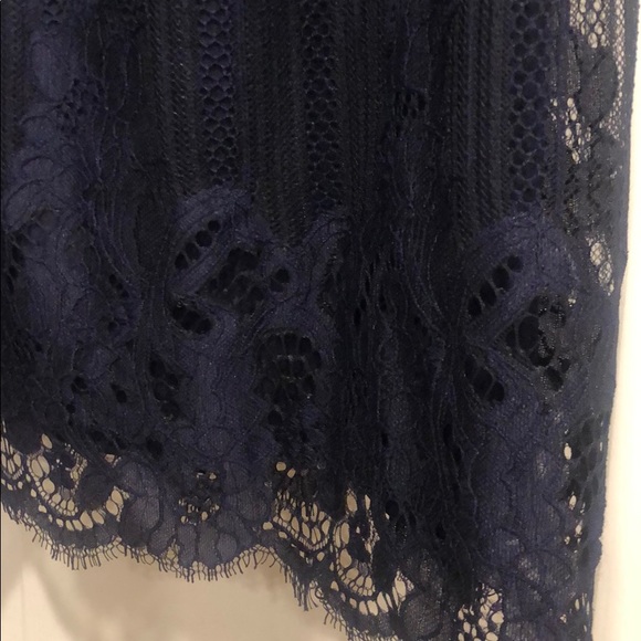 Lace Navy Blue Dress. Size Medium - Picture 4 of 5